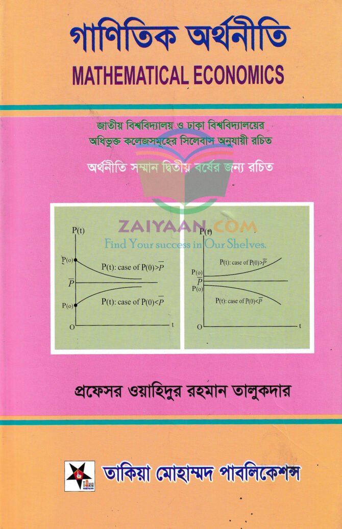 গানিতিক অর্থনীতি Mathematical Economics , ওয়াহিদুর রহমান তালুকদার